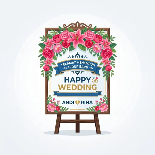 Kategori Bunga Papan Wedding Floragate Malang